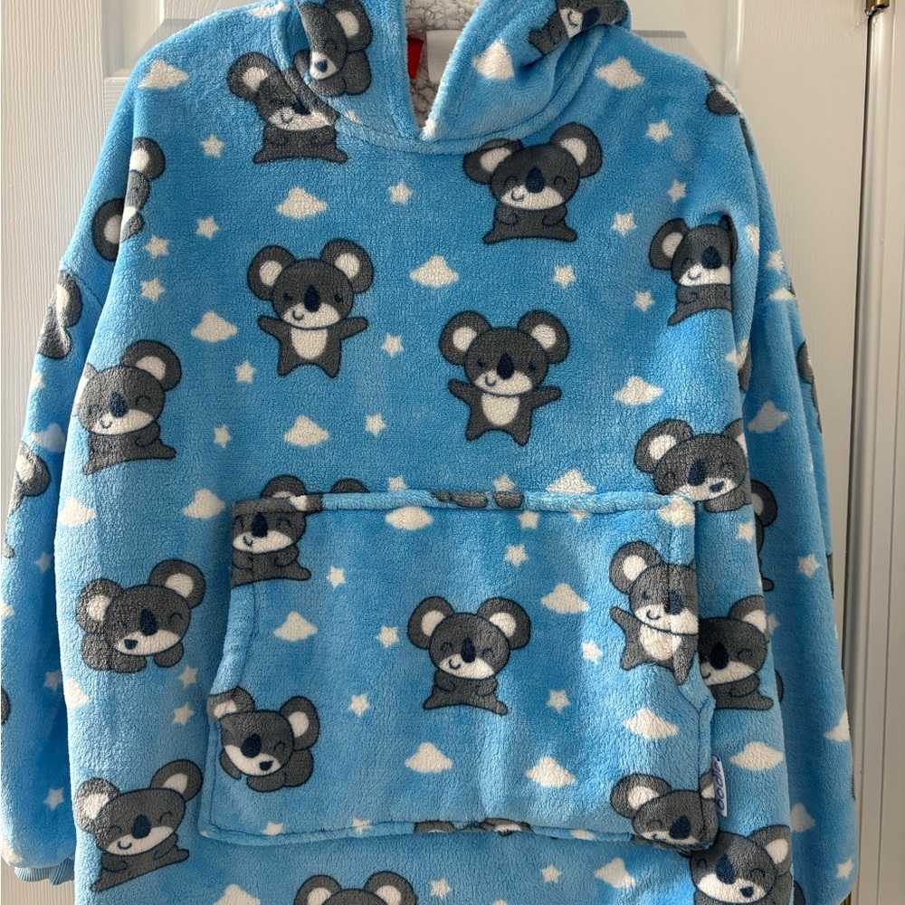The Oodie (blanket hoodie) Blue Koala Kids Hoodie